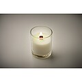 Plant based wax candle 80 gr, transparent