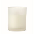 Plant based wax candle 80 gr, white