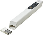 Plastic (ABS) laser pointer with USB connection.