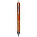 Plastic ball pen with sparkling dot grip zone, orange