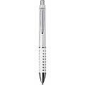 Plastic ball pen with sparkling dot grip zone, white