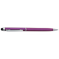 Plastic ball pen with touch function, purple
