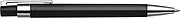 Plastic ballpen with black ink. Black