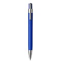 Plastic ballpen with black ink. Blue