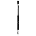 Plastic ballpen with blue ink.Black