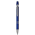 Plastic ballpen with blue ink.Cobalt blue
