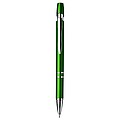 Plastic ballpen with blue ink.Pale green
