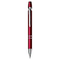 Plastic ballpen with blue ink.Red