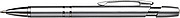 Plastic ballpen with blue ink.Silver