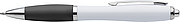Plastic ballpen with coloured rubber grip, blue ink