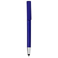 Plastic ballpen with phone holder and rubber tip