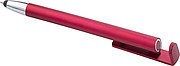Plastic ballpen with phone holder and rubber tip
