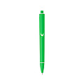 Plastic ballpen with solid coloured barrel