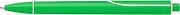 Plastic ballpen with solid coloured barrel