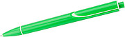 Plastic ballpen with solid coloured barrel