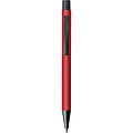 Plastic ballpoint pen with metal clip