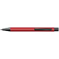 Plastic ballpoint pen with metal clip