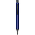 Plastic ballpoint pen with metal clip