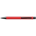 Plastic ballpoint pen with metal clip