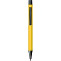 Plastic ballpoint pen with metal clip