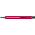 Plastic ballpoint pen with metal clip