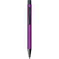 Plastic ballpoint pen with metal clip