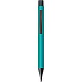Plastic ballpoint pen with metal clip