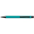 Plastic ballpoint pen with metal clip