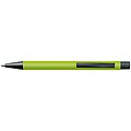 Plastic ballpoint pen with metal clip