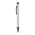 Plastic ballpoint pen with metal clip