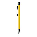 Plastic ballpoint pen with metal clip