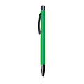 Plastic ballpoint pen with metal clip