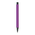 Plastic ballpoint pen with metal clip