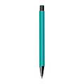 Plastic ballpoint pen with metal clip