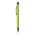 Plastic ballpoint pen with metal clip