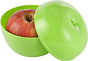 Plastic box for an apple.Pale green
