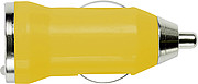 Plastic car power adapter. Yellow