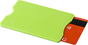 Plastic card holder with RFID protection