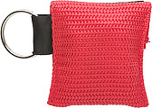 Plastic CPR mask in polyester (600D) bag
