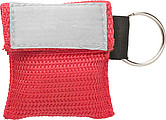 Plastic CPR mask in polyester (600D) bag