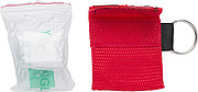 Plastic CPR mask in polyester (600D) bag