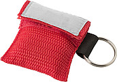 Plastic CPR mask in polyester (600D) bag