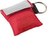Plastic CPR mask in polyester (600D) bag