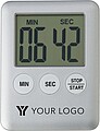 Plastic digital kitchen timer. Silver