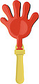 Plastic hand clapperBlack/yellow/red