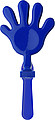 Plastic hand clapperCobalt blue