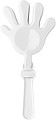 Plastic hand clapperWhite