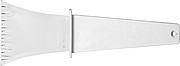 Plastic ice scraper.White