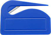 Plastic letter openerCobalt blue