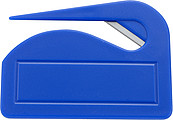 Plastic letter openerCobalt blue